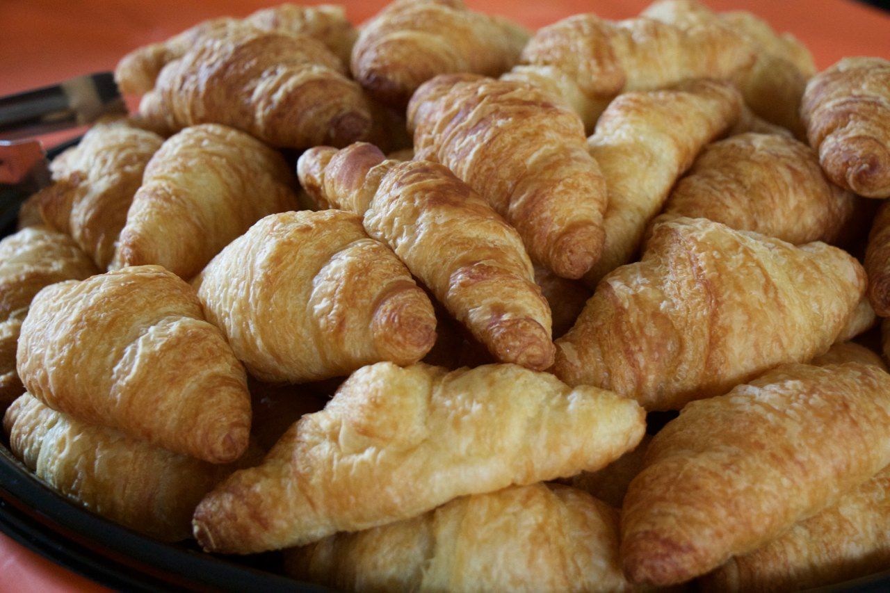 Fresh croissants for a catered brunch in Sherbrooke
