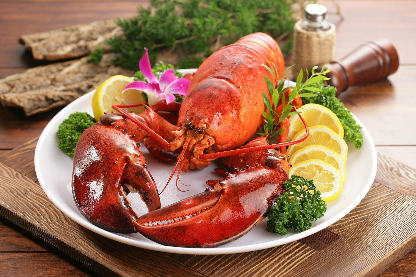 Fresh lobster served by Réception 108