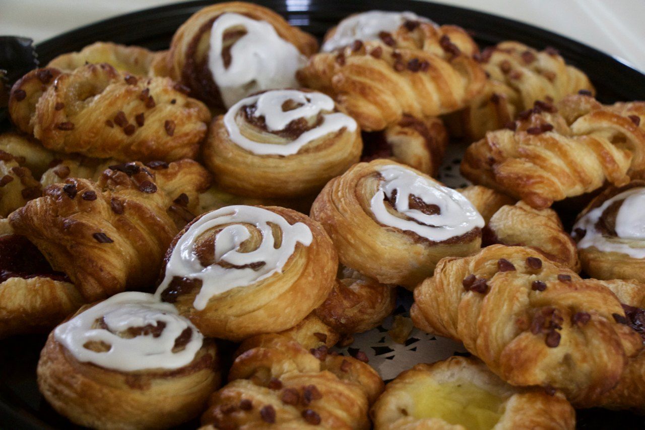 Homemade pastries for a corporate breakfast